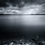 A Reflection Of Nature: Black And White Body Of Water