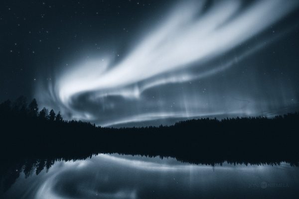 Aurora Borealis Reflection In Water