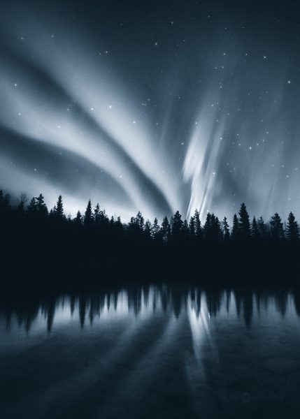 Aurora Over A Lake