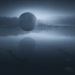 Ball Hoverin Over A Pond