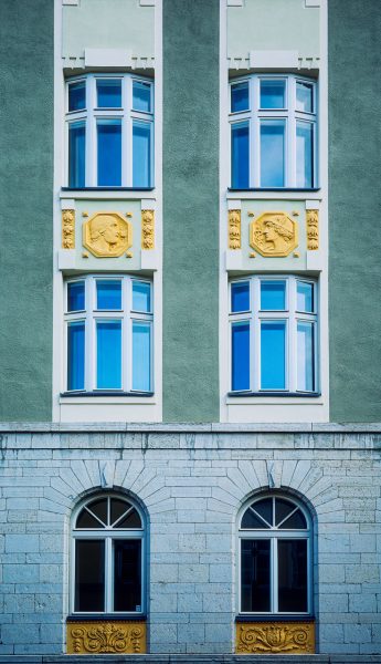 Historical European Building In Old Tallinn, Estonia.