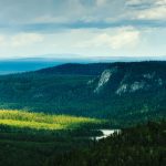 Majestic Valley And Mountains In The Distance