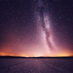 Night Sky Filled With Stars And Milky Way