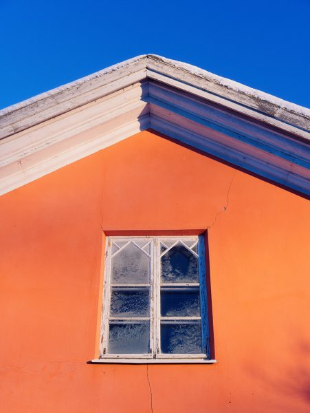 Orange Building With Window